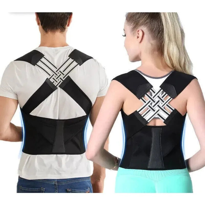 Back & Shoulder Posture Corrector Brace for Gym, Yoga, and Daily Support