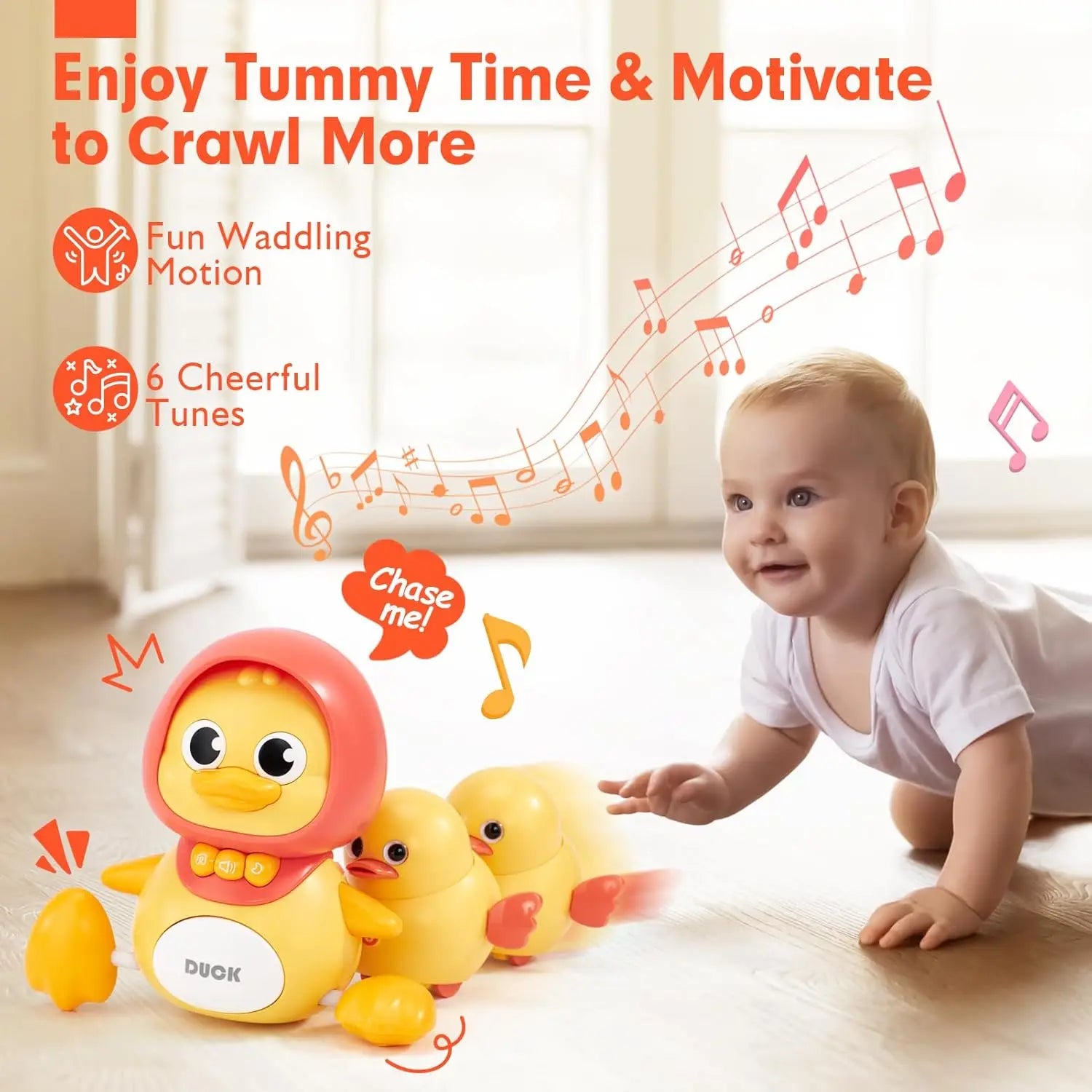 Baby Crawling & Dancing Toy – Light-Up Interactive Learning Toy for Toddlers