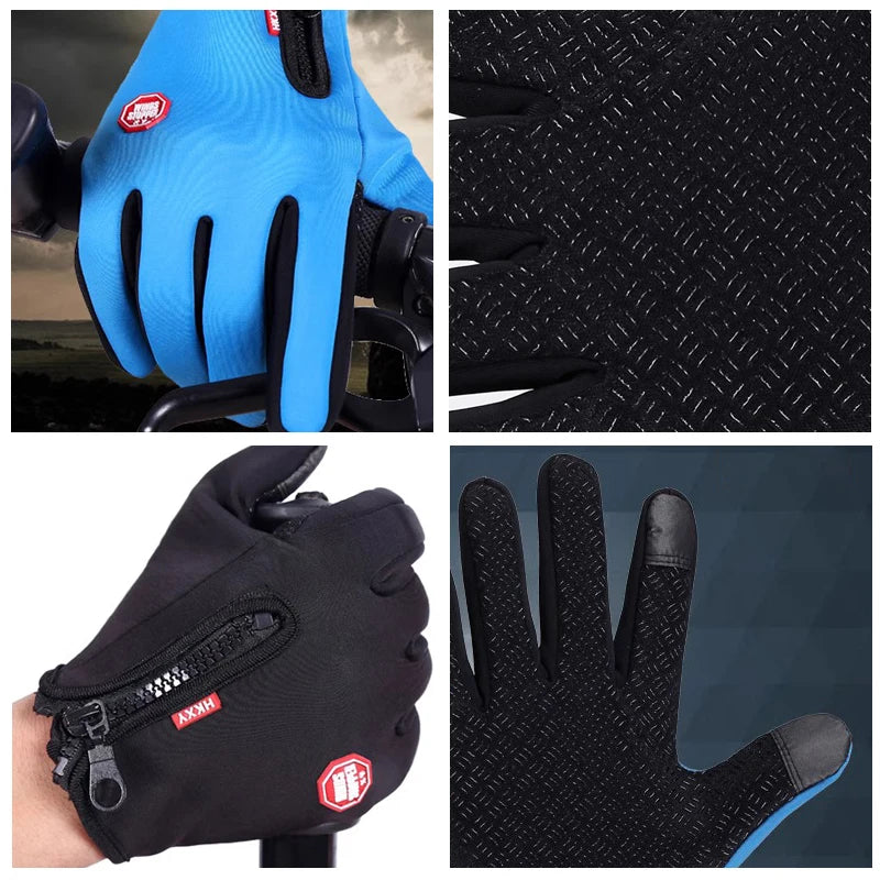 Unisex Warm Outdoor Gloves – Touchscreen, Non-Slip, Windproof Cold-Weather Protection
